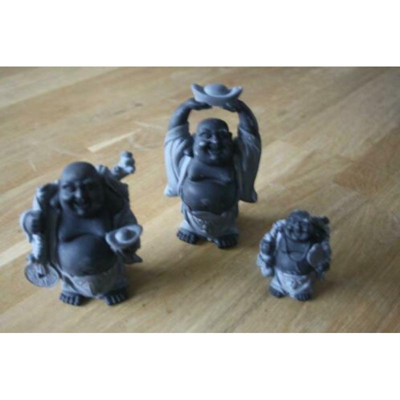2 kleine boeddhabeeldjes 5 cm hoog