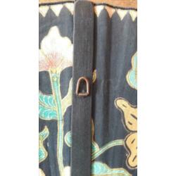 Grote Indische waayer hout 84x45cm