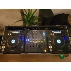 DJ set Pioneer DJM 800 + 2x cdj 1000 mk3 + flightcase