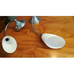 Vintage wandlampenset