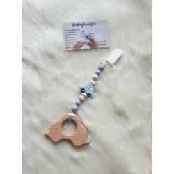 Uniek speenkoord, bijtring, knuffel, buggy hanger