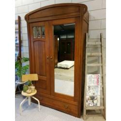 Vintage/Industriële kledingkast, Demontabele art deco kast