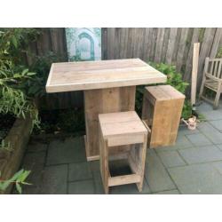 Bartafel van gebruikt steigerhout