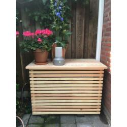 wartmtepomp ombouw op terras