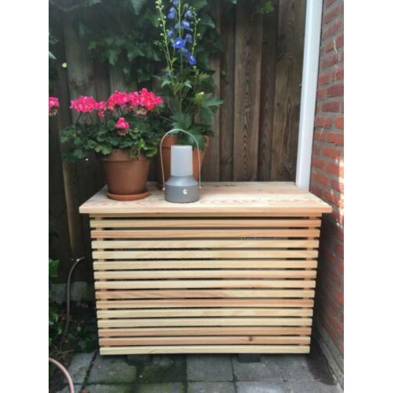 wartmtepomp ombouw op terras