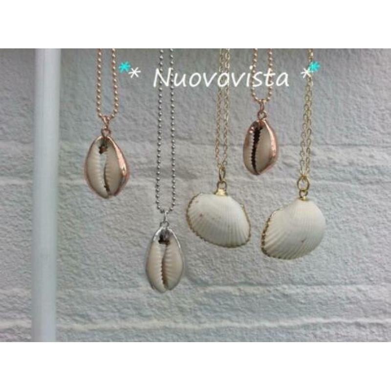 Nieuw **Boho Ibiza Gold Dipped Shell Kettingen. Verguld