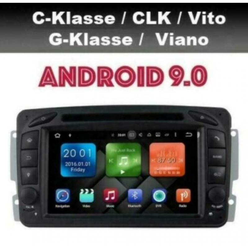 Mercedes C-Klasse W203 CLK radio navigatie carkit android 9