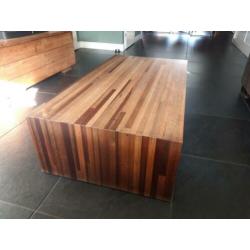 Supermooie 3-delige houten salontafel!