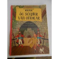 stripboek Kuifje De scepter van Ottokar zachte kaft