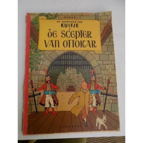 stripboek Kuifje De scepter van Ottokar zachte kaft