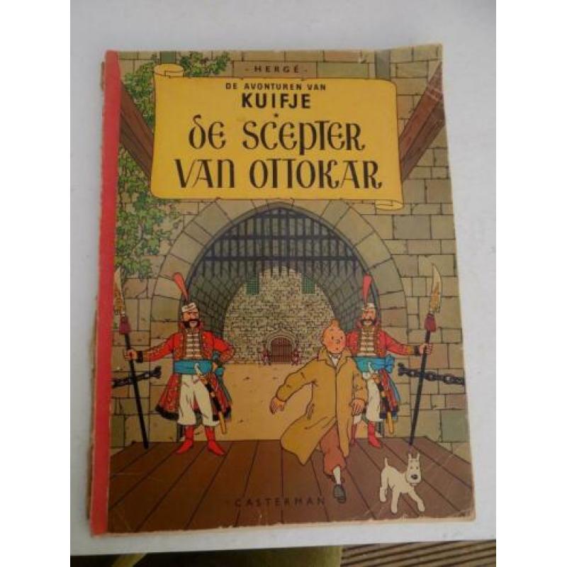 stripboek Kuifje De scepter van Ottokar zachte kaft