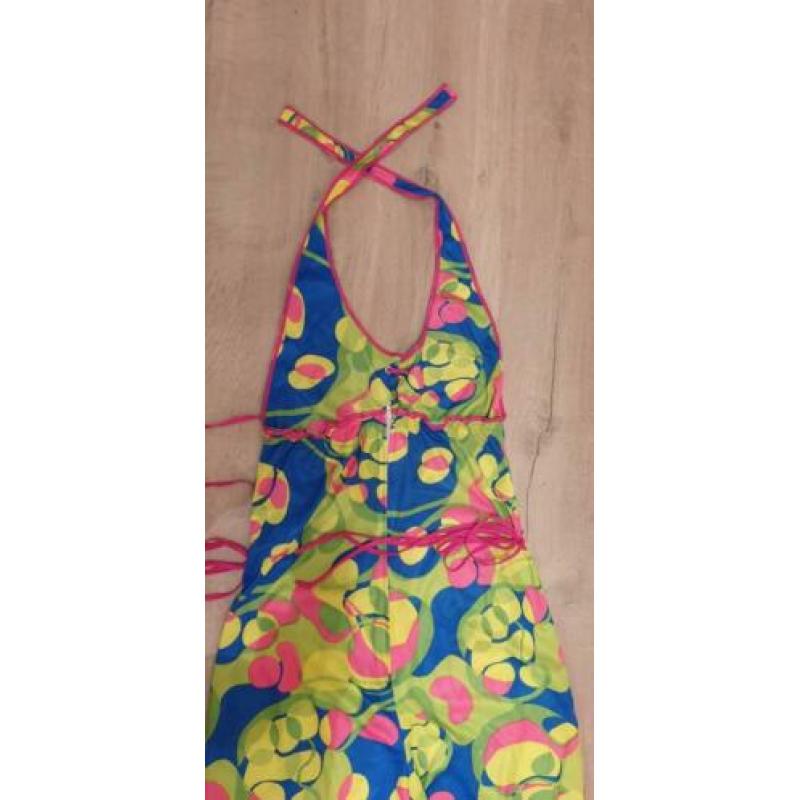 Catsuite. Onesie. Flower power. Neon kleuren.