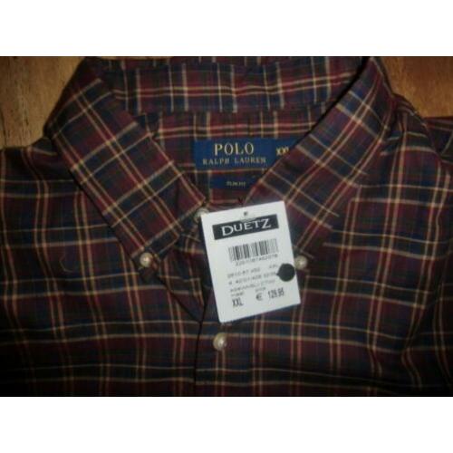 Nieuw heren overhemd Maat XXL Ralph Lauren blouse geruit.