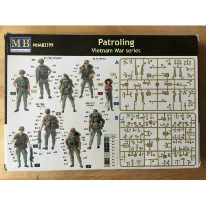 Masterbox 3599 'Patroling' Vietnam figuren 1/35