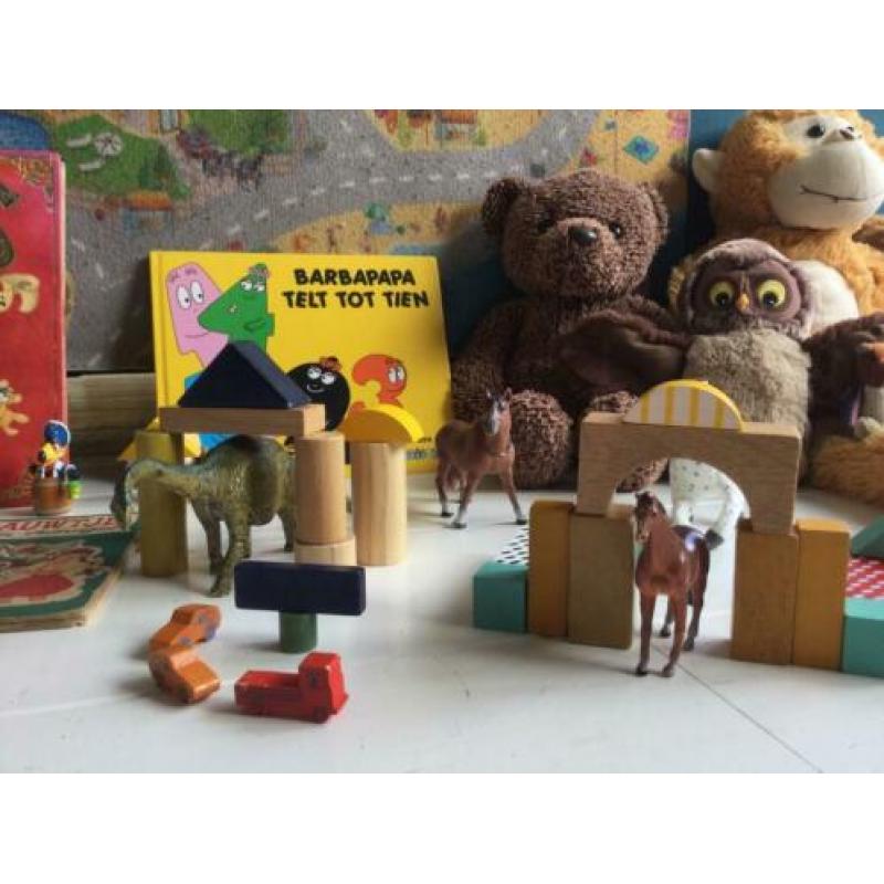 Rommelmarktspullen ZGAN & gebruikt kleed kussens speelgoed