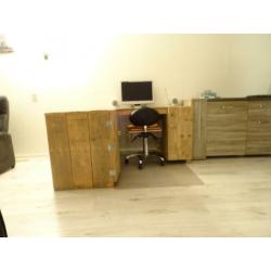 Te koop steigerhouten bureau