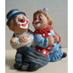 Duo Clowns (spaarpot) en 2x Opa en Oma