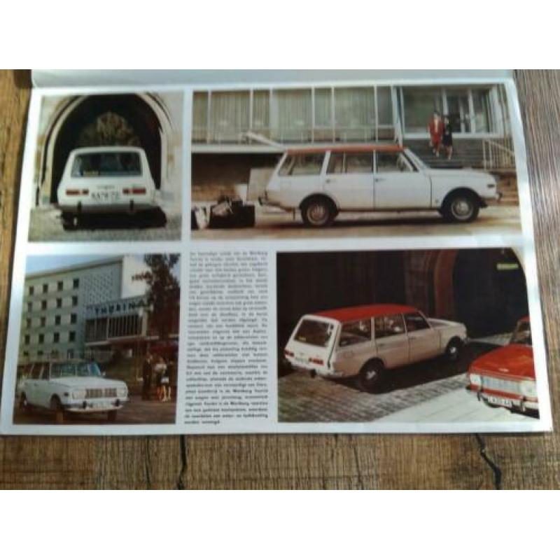 Wartburg tourist folder plus prijslijst uit 1968