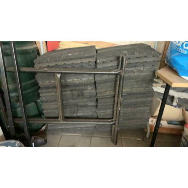 Rubberen tegels 48x48 3CM dikte tuintegel rubber