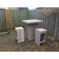 Bartafel van gebruikt steigerhout