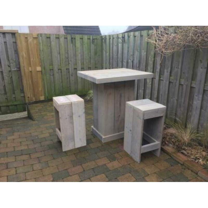 Bartafel van gebruikt steigerhout