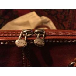 Leren laptop tas uit Italie