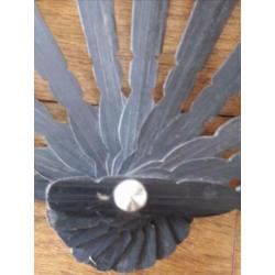 Grote Indische waayer hout 84x45cm