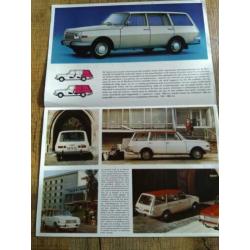 Wartburg tourist folder plus prijslijst uit 1968