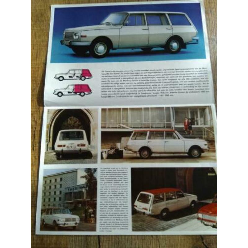 Wartburg tourist folder plus prijslijst uit 1968