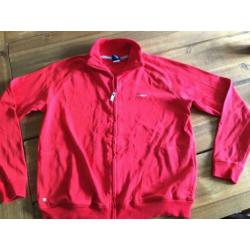 Reebok trainings jack- sport vest ~Dames ~Rood ~mt. L > M