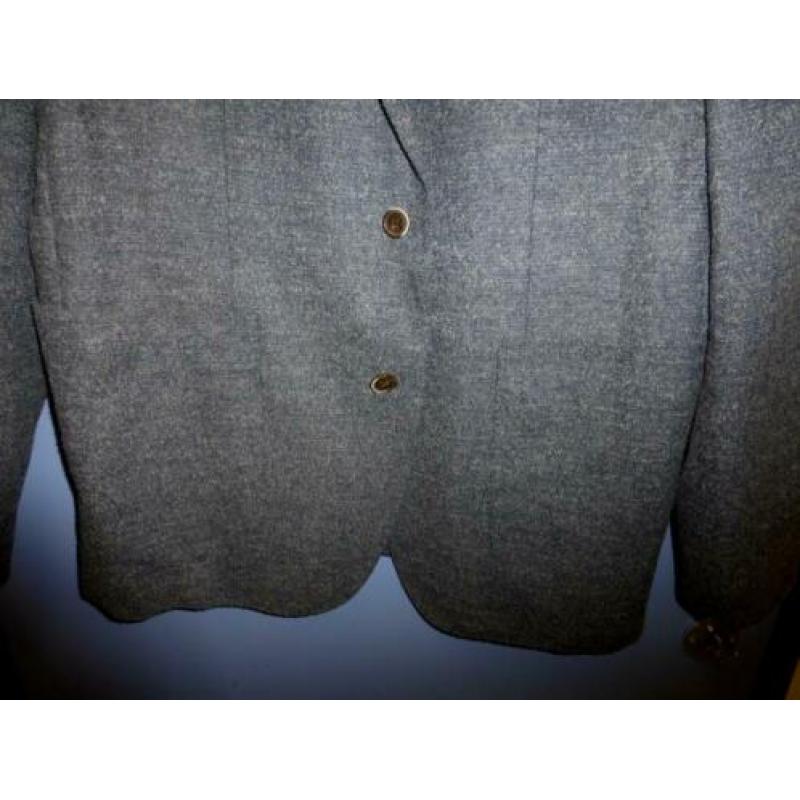 Suit supply blauw grijs gemêleerd wollig colbert S 46 29688