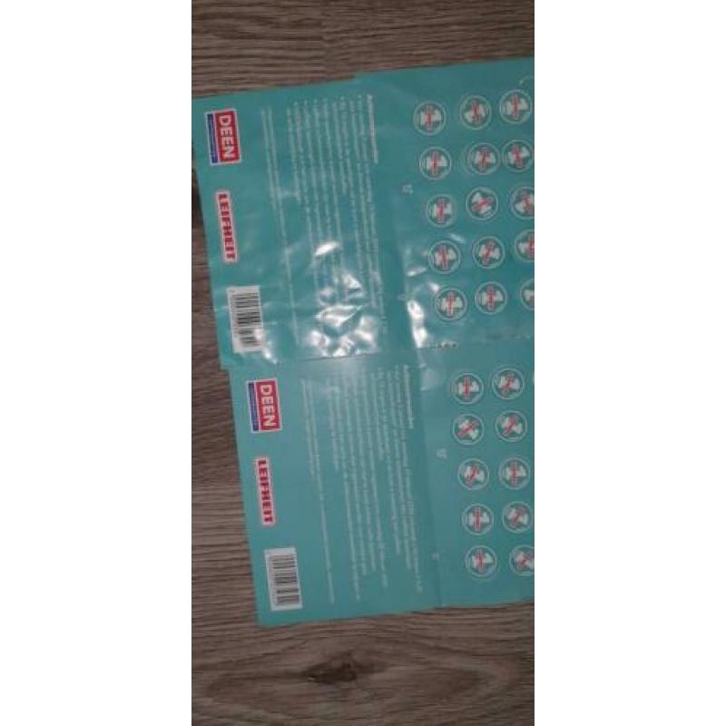 Deen Leifheit spaarkaart zegels 8x vol 120 zegels