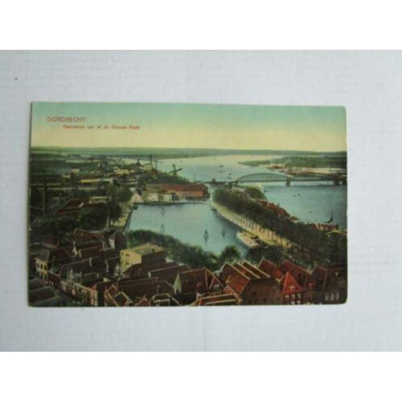 Ansichtkaart Dordrecht panorama van af de groote kerk