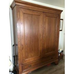 ??prachtige eiken houten kast 2 deuren planken lade restylen