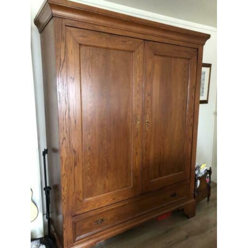 ??prachtige eiken houten kast 2 deuren planken lade restylen