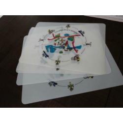 Vier mooie Placemats.