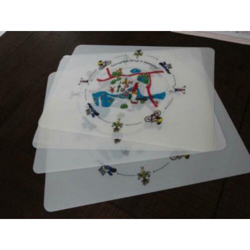 Vier mooie Placemats.