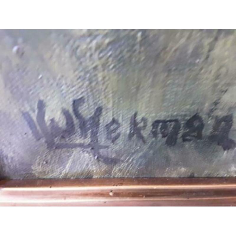 Groot schilderij antiek