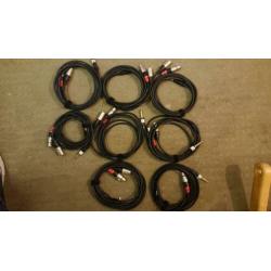 Cordial insert kabels stereo jack naar XLR male en female