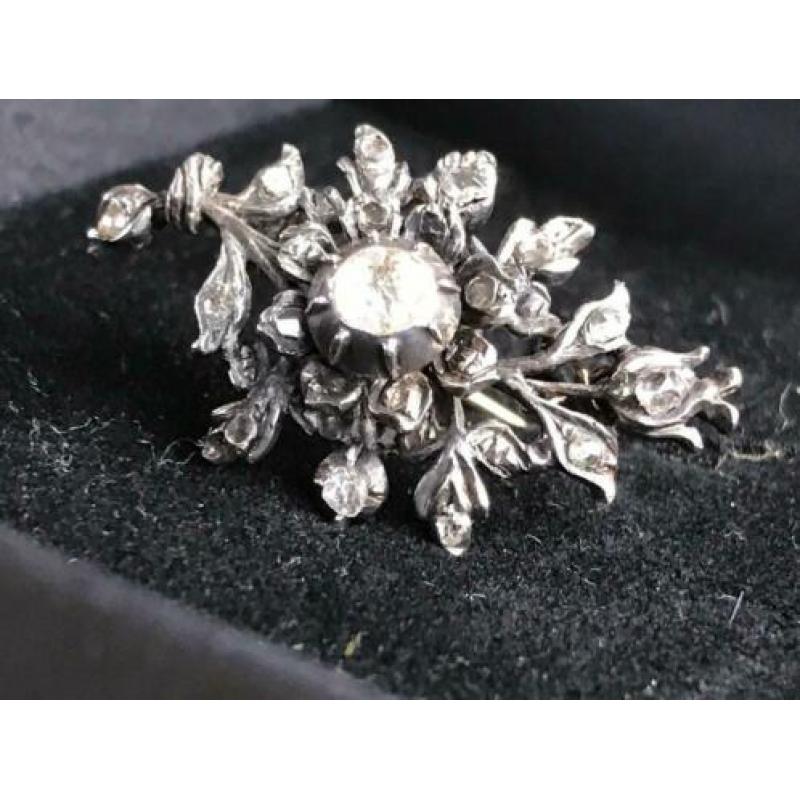 Roosdiamanten broche Johan Roozendaal