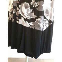 Nieuwe AKH jurk grijs/zwart one size maat 46/48/50