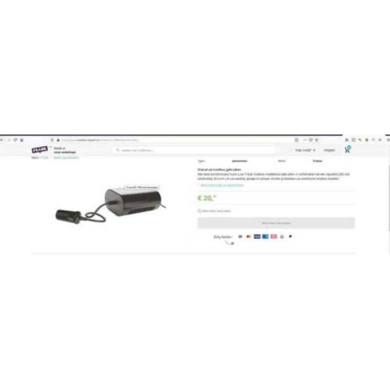 Tristar omvormer/converter NIEUW 230/12volt