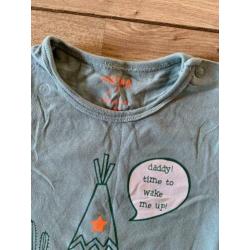 Z.g.a.n. Groen boxpakje, zomer, unisex, Hema, maat 74