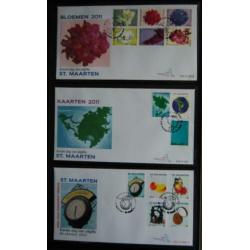 St. Maarten, 1e dag envelop, E1 t/m E6-E6X-E6Y-E6XC-E7