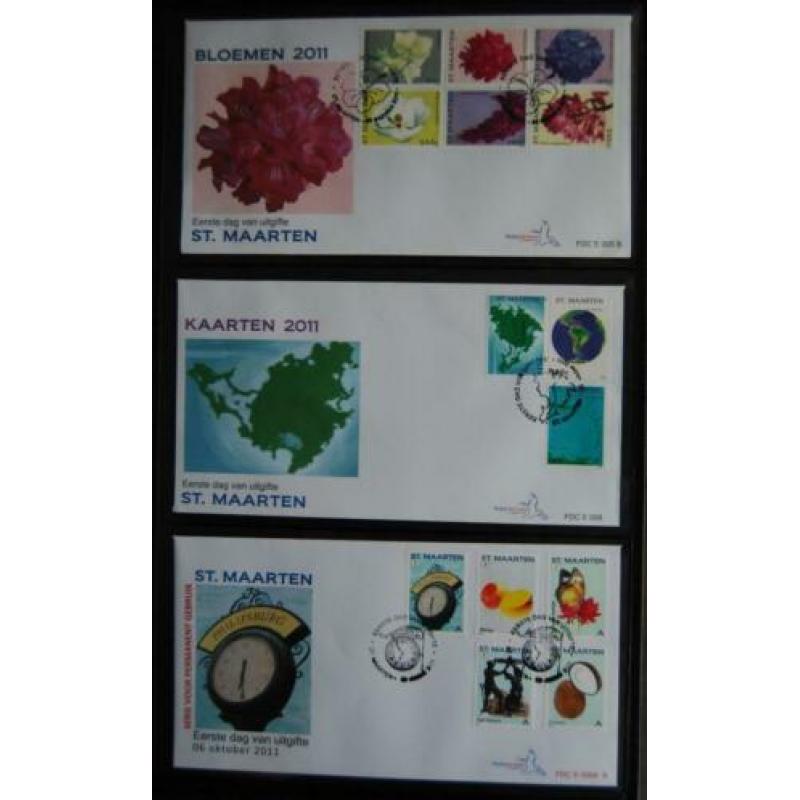 St. Maarten, 1e dag envelop, E1 t/m E6-E6X-E6Y-E6XC-E7