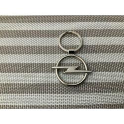 Opel rond zilveren logo sleutelhanger