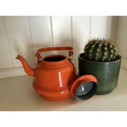 Vintage / retro emaille thee / koffiepot