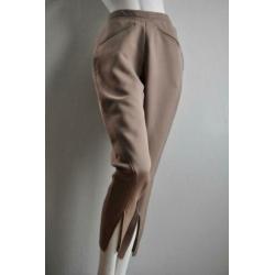 Vintage split hem broek van wol