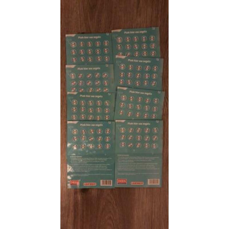 Deen Leifheit spaarkaart zegels 8x vol 120 zegels
