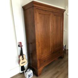 ??prachtige eiken houten kast 2 deuren planken lade restylen